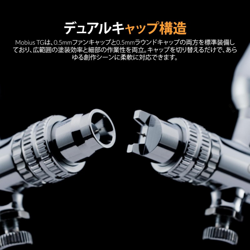 Gaahleri Airbrush Double Action Premium Series Mobius-TG Kenji (Self-Centering Insertion
