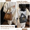 Huwzder Women Trendy Bucket Bag Vintage Elegant Crossbody Bag Vegan