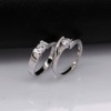 Uloveido 2 pcs His and Hers Matching Engagement Rings Set