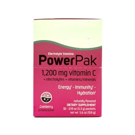Minerals Research Electrolyte Stamina Power Pak, Non-GMO, Gluten-Free, Cranberry, 30 Packs
