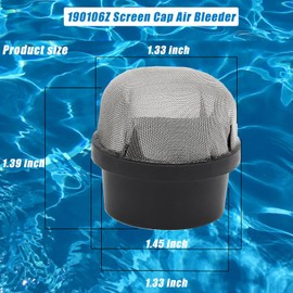 Oceaniax 2PCS Screen Cap Air Bleeder Screen Replacement for Pentair 190106Z Rplcmt Screen Cap Pls Arbld, fit for Pentair EasyClean D.E. and Quad D.E Filters Pentair Clean and Clear Plus Screen Cap