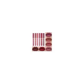 Set De 6 Labiales Handaiyan Lápiz Labial Color Rojo Mate