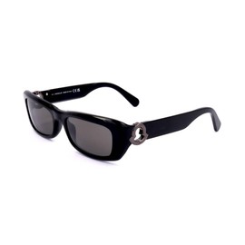 Sunglasses Moncler ML 0245 Minuit 01A Shiny Black, Gunmetal Logo/Smoke Lenses