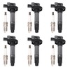 Set of 6 Ignition Coil Pack and Spark Plugs Fits