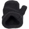 styleBREAKER 09010046 Women's Winter Knitted Mittens Plain with Patterned Waistband