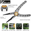 SAN LIKE Alicates de pesca de aluminio para eliminar ganchos,