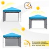 COOSHADE Pop Up Canopy Tent 10x10 with 2 Sidewalls, Outdoor