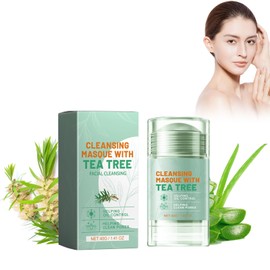 Mask Stick for Face, Deep Cleansing Mask Facial Mask, Blackhead Remover with Green Tea Extract, Purifying Facial Clay Stick Masks Deep Pore Cleanser (1pcs, Tea Tree)