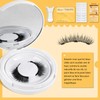 Faux Cils Magnetique Naturel Réutilisables avec Applicateur, Aucune Colle Nécessaire,