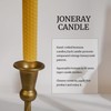 14 Pack Hand-Rolled Beeswax Taper Candles,8in Handmade Bees Wax Candle