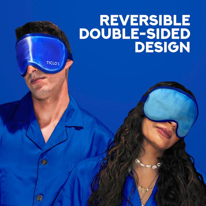Ticlo's Cooling Eye Mask for Puffy Eyes - Gel Mask