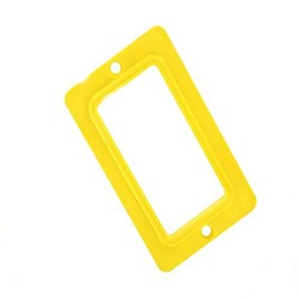 Leviton Coverplate, Standard, Single-Gang, Thermoplastic, GFCI/Decora Receptacles, 3060-Y, Yellow