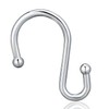 EleCharm Shower Curtain Hooks, Set of 12 Rust Proof S
