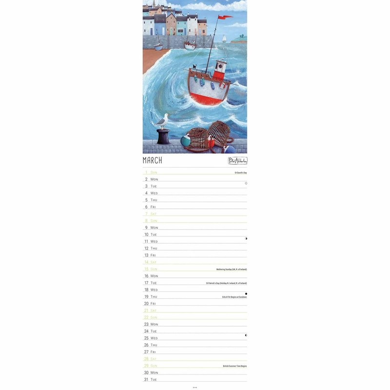Carousel Worldwide, Peter Adderley 2026 Slim Wall Calendar