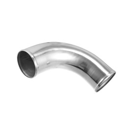 Motoforti OD 3.5" 89mm Leg Length 4" 100mm Aluminum Alloy Tube Intercooler Pipe 90 Degree Bend Elbow Air Intake Tube Silver Tone for Car Long-lasting