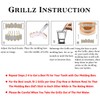TOPGRILLZ 14K Gold Plated Open Face Top and Bottom Grillz