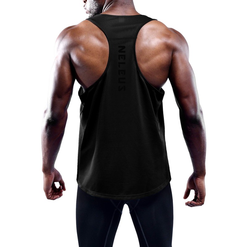 Neleus Men's 3 Pack Workout Running Tank Top Sleeveless Gym