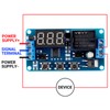 DROK 12V Timer Relay 2pcs, LED Display 4-Mode On-Off Automotive