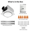 FWASTT Bathroom Exhaust Fan with Light UL and HVI Certified