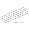 uxcell 5Set M3-0.5x250mm Fully Threaded Rods, Threaded Rods Bar Studs