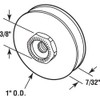 Prime-Line B 824 Screen Door Roller, 1 In. Diameter, Nylon