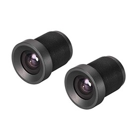 sourcing map 2 Pcs CCTV Camera Lens 3.6mm Focal Length 720P F2.0 1/3 Inch Wide Angle for CCD Camera