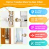 No-Drill Clear Door Stopper – Silicone Wall Protector – Prevent