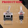 Twidec/3Pcs Heavy Duty Rocker One-Side Momentary Toggle Switch 16A 250V