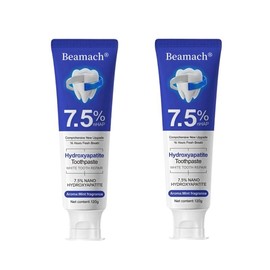 Beamach Hydroxyapatite Toothpaste 7.5% for Enamel Repair & Teeth Whitening Refreshing Flavor Fluoride-Free 4.23oz Gentle Formula for Sensitive Teeth Care:_2-PCS