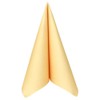 50 Apartina Napkins Fabric-Like Airlaid, Plain, Light Ochre Yellow, Size