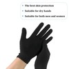 SYHSYC Cotton Gloves Textile Gloves Fabric Gloves Work Gloves Black