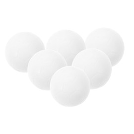 Kisangel 6pcs Table Soccer Balls Small Replacement Footballs for Indoor Outdoor Games Material for Foosball Table Game Supplies