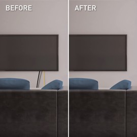 C2G Legrand Wiremold CMK60 In Wall TV Low Voltage Grommet Kit, Cable Management Kit, Mounting Brackets, Fish Tape, and Hole Saw Included, Ivory (1 Pair)