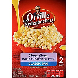 Orville Redenbacher's Pour Over Movie Theater Butter 2 Count Classic Bag (3 Boxes - 6 TOTAL Bags)