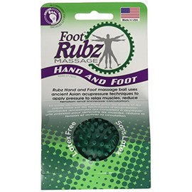 Due North Industrial Rubz Foot, Hand & Back Massage Ball, Relief from Plantar Fasciitis, Green