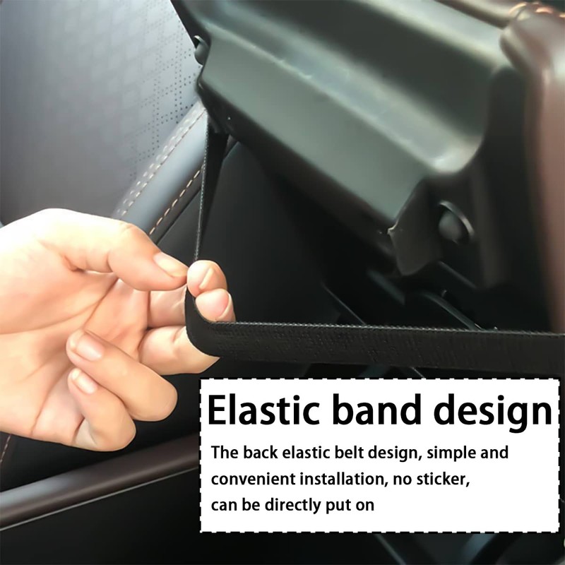 JNNJ Car Centre Console Cushion, Leather Car Armrest Box Pad,