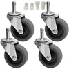 MySit 3 Inch Rubbermaid Cart Caster Replacement Wheels, Swivel Stem