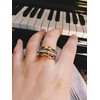 MQV Gold Silver Non-Tarnish Stackable Rings for Women Dainty Statement
