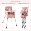 INFANS Baby High Chair, Foldable Portable Highchair for Babies and