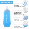 WRELS 200ml/350ml/500ml Collapsible Soft Flask,BPA Free Folding Soft Water Bottle