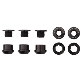 Wolf Tooth Components Set of 5 Chainring Bolts+Nuts for Single-Ring (1X) Drivetrains