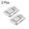 sourcing map 2 Pcs 38mm Retro Silver Tone Decorative Clasp