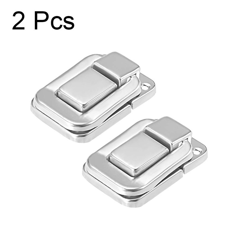 sourcing map 2 Pcs 38mm Retro Silver Tone Decorative Clasp