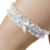 couduan 1 Pcs Blue Garters for Brides Bridal Lace,Wedding Garters