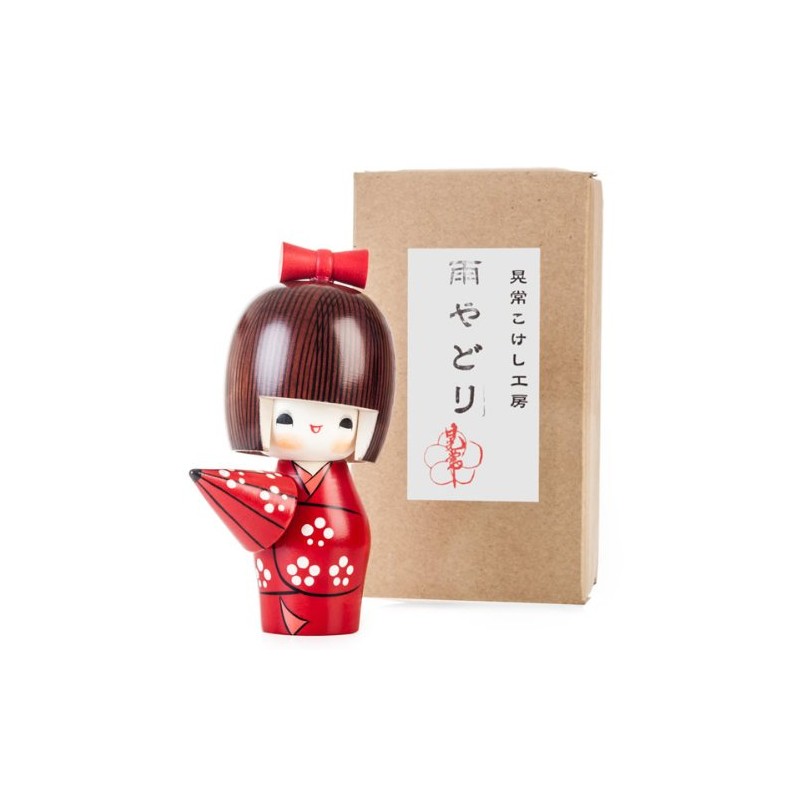 Sunny Weather Happy Girl Japanese Kokeshi Doll