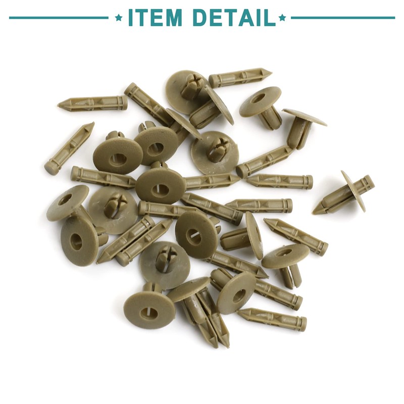 ACROPIX 20pcs Push In Car Door Trim Fender Rivet Retainer