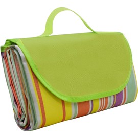 WACURRENTHYD Waterproof Picnic Blanket Foldable, Extra Large 80"x80" Outdoor Picnic Mat for Beach, Camping Grass Party, Hiking, Travel - Size 80 x 80 inches (Multicolor)