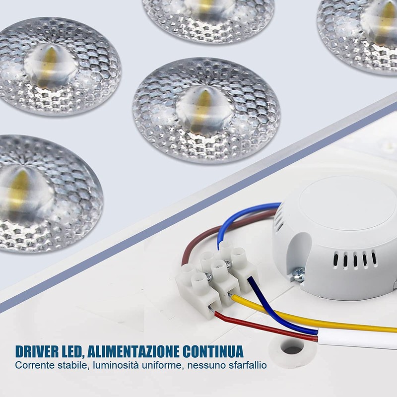 EXTRASTAR LED Ceiling Light 24 W, Modern 6500 K Cool