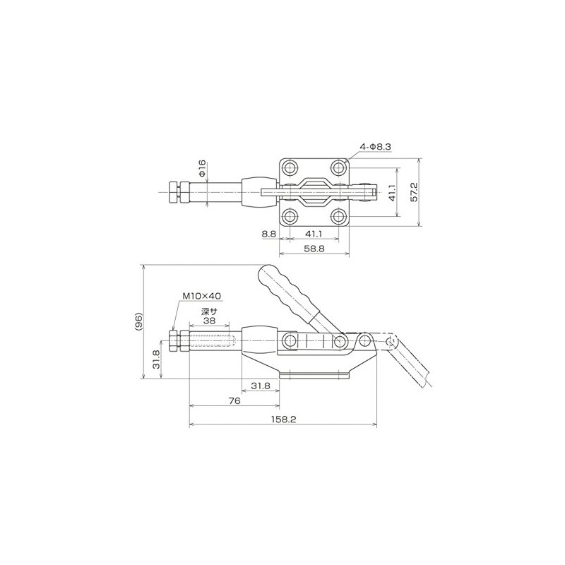 育良精機 ISK-SL2000 トグルクランプ
