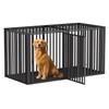 LURIVA Steel Tube Heavy Anti-Bite Large Dog Crate with Mat Base, 48" L x 28" H Dog Crates for Medium Large Dogs, Big Dog Cage, Dog Kennel, Puppy Dog Playpen with Top, Pet Cage, Indoor, Black3